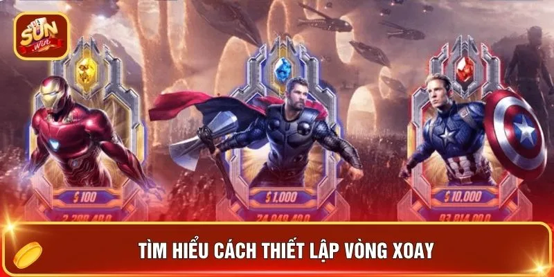 Slot Avengers SUNWIN - Quay Là Trúng, Giật Hũ X5 Tiền Thưởng 2 Tìm hiểu cách thiết lập vòng xoay